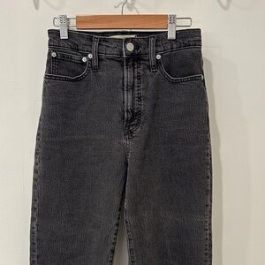 Madewell Perfect Vintage Straight Jean Raw Hem